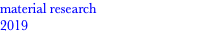 material research 2019
